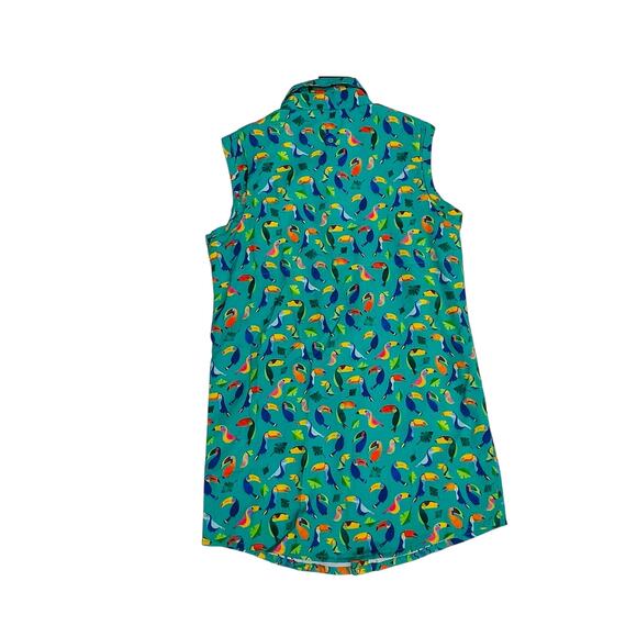 NWT Blue Quail Size 7 Toucan Sleeveless Dress - Picture 3 of 5